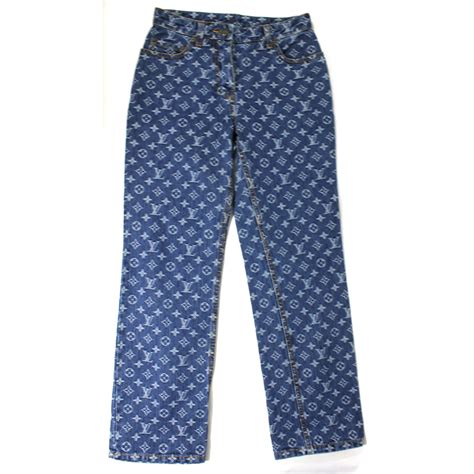 louis vuitton custom pants|Louis Vuitton denim pants.